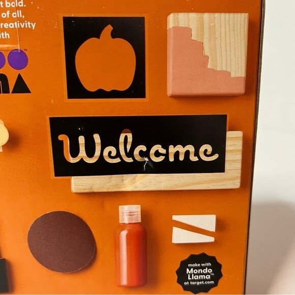 Mondo Llama Kids & Adults Create Your Own Autumn Tiered Tray Fall Craft Kit New! - Picture 6 of 12